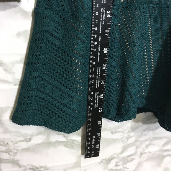 BCBGMAXAZRIA CROCHET LACE OVERLAY FIT & FLARE LONG SLEEVE MINI DAINA DRESS XS - Picture 8 of 14